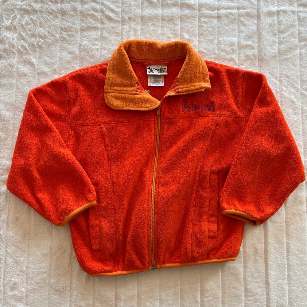 Walt Disney World Winnie the Pooh Orange Kids Fleece Jacket - Size S